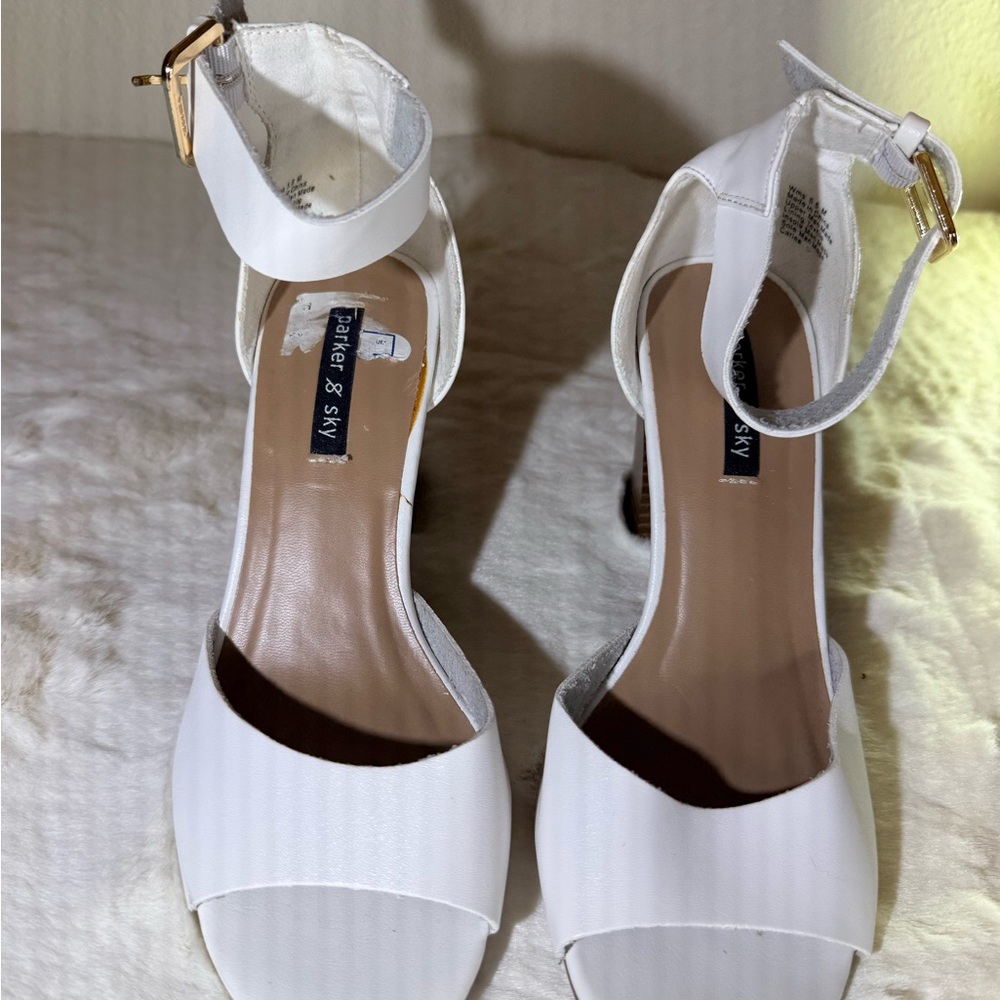 Parker & Sky White Women's Heels